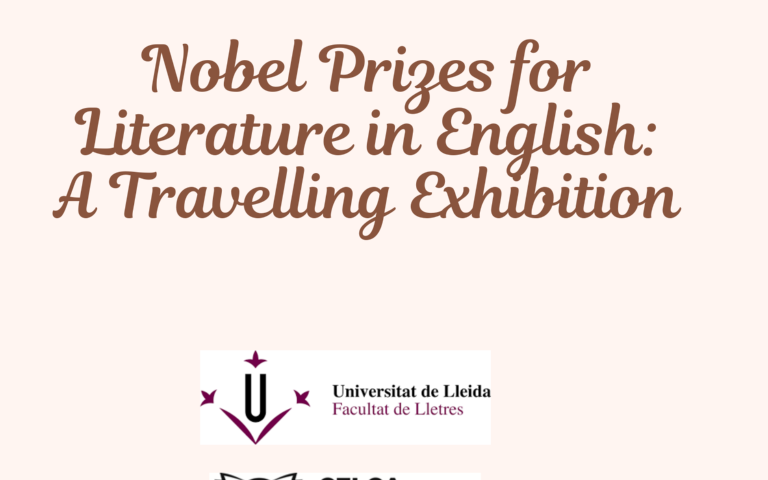 Portada exhibició Nobel Price for Literature in English