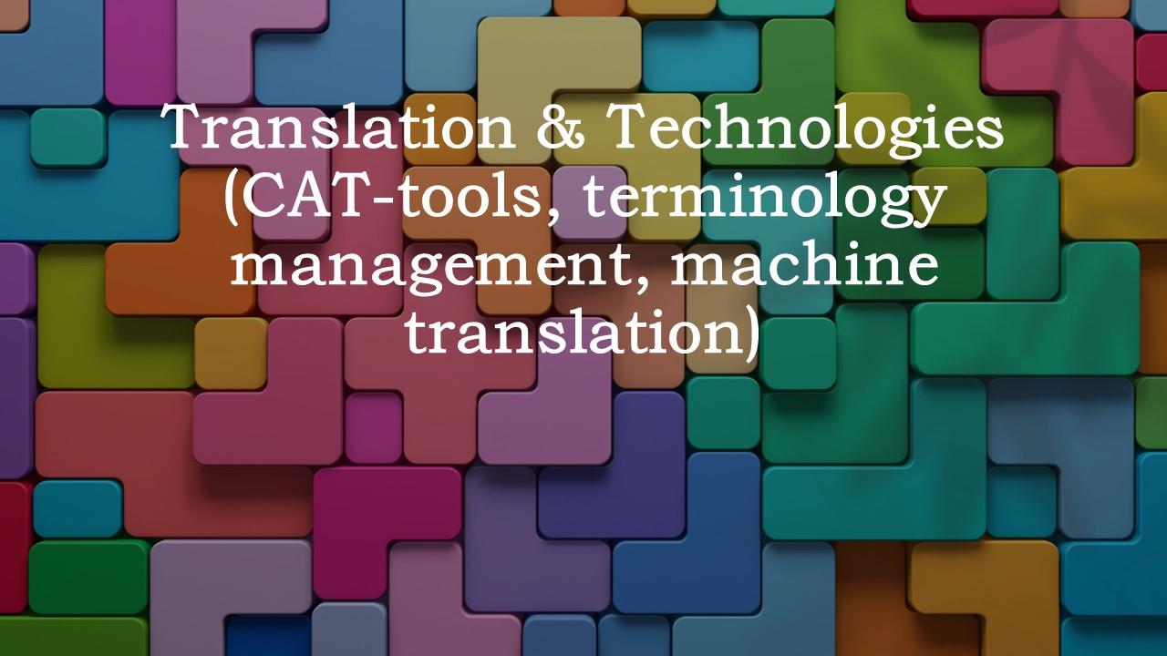 Translation and technologies