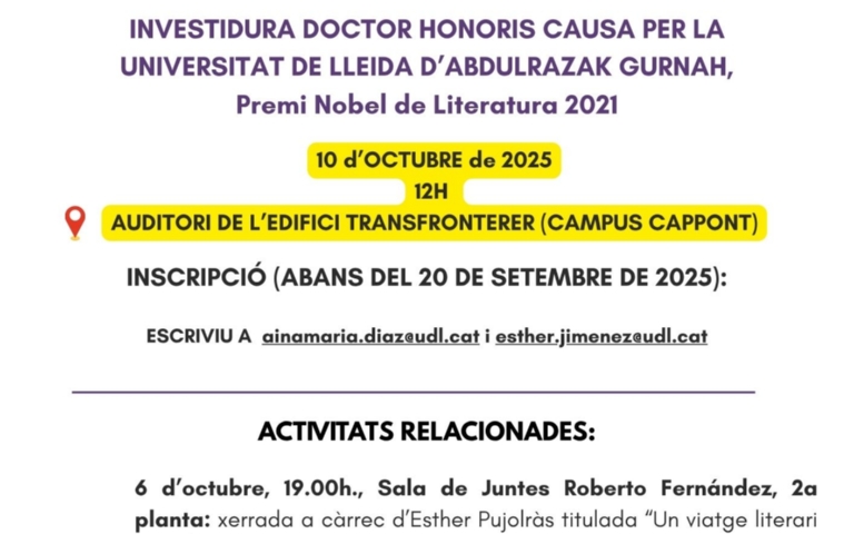 Premi Nobel de Literatura a LLeida_activitats culturals (2)