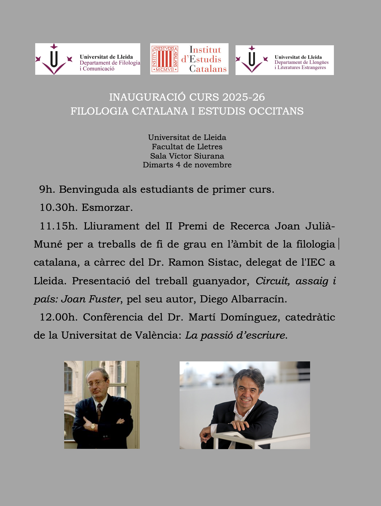 cartell inaug FilCat IEC Dominguez 2025