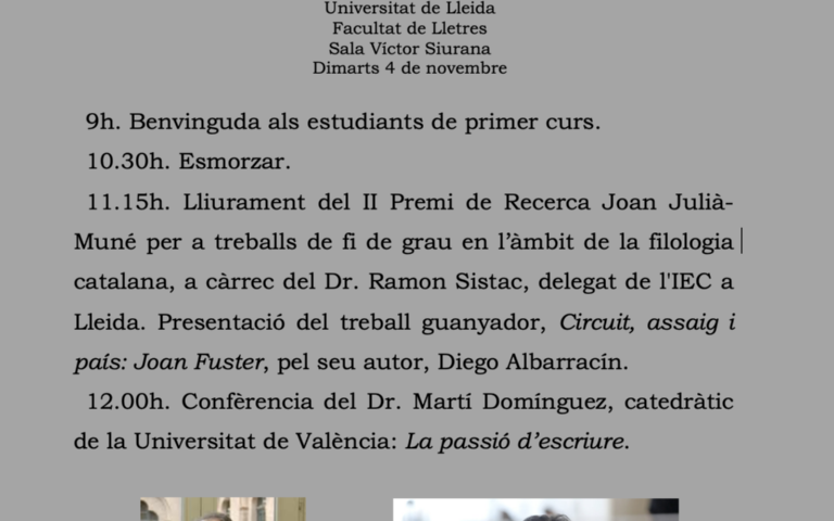 cartell inaug FilCat IEC Dominguez 2025